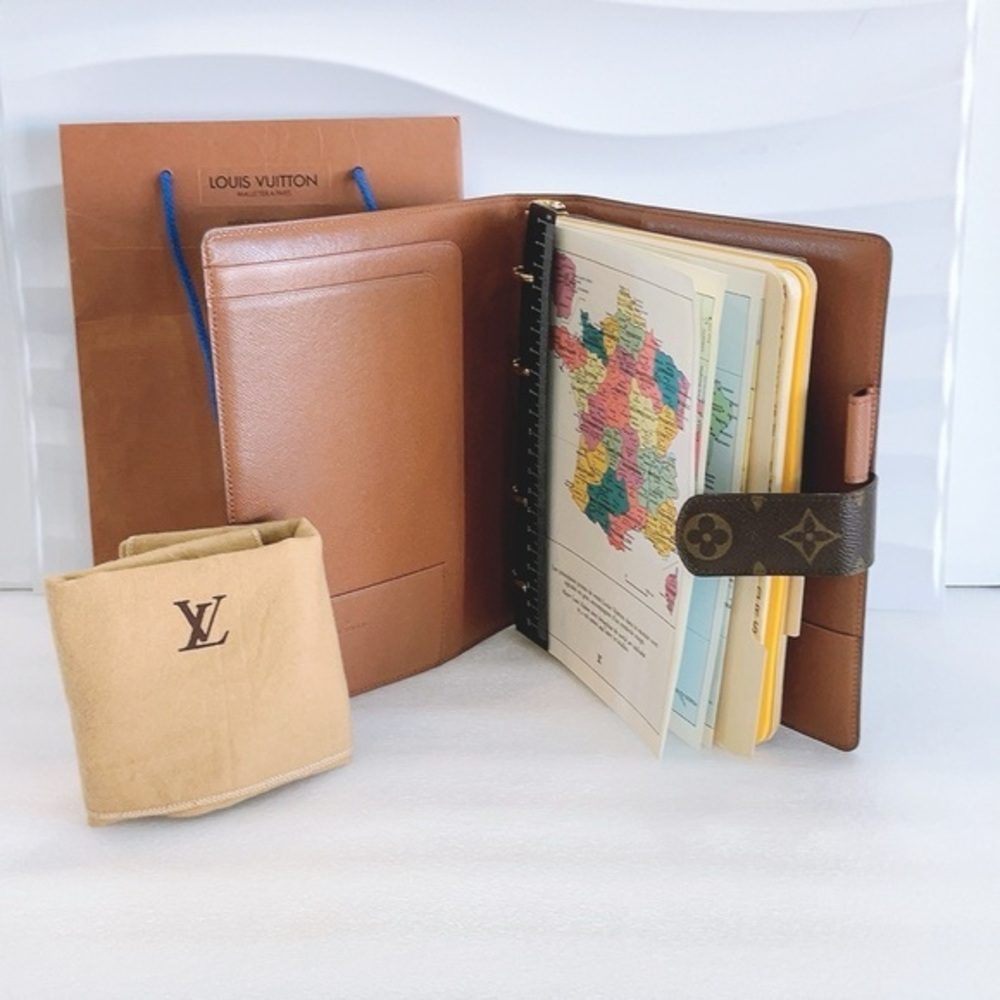 Very Rare💎 Authentic Louis Vuitton Agenda GM w/ inserts Monogram